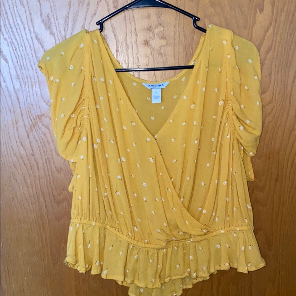 floral peplum top